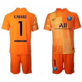Fußballtrikots Paris Saint-Germain Torwart Keylor Navas 1 Kinder 2021-2022 Kurzarm Heimtrikotsatz kaufen